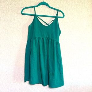 Wild Fable Green Cross Back Sundress Preloved size small